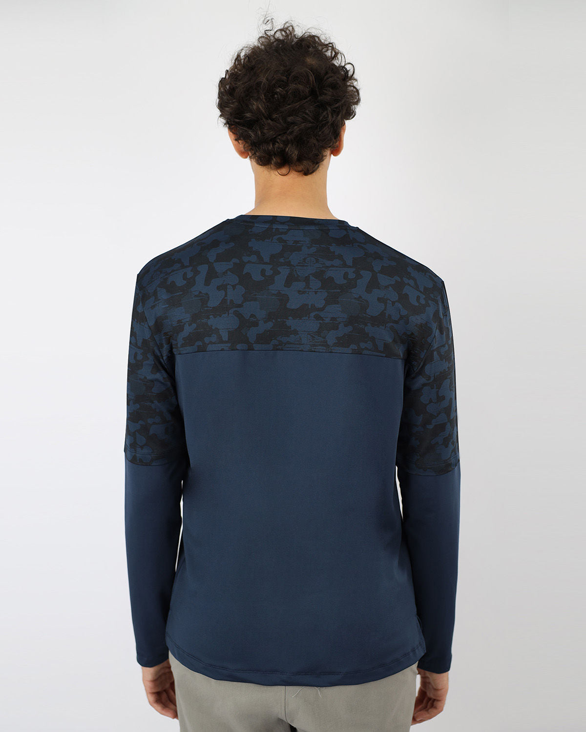 Men's Fitness Navy Top-Atum -97411374