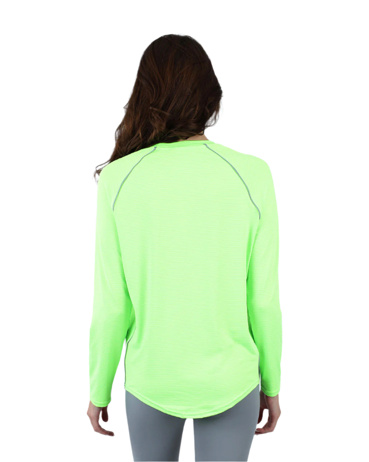 Slim Long Sleeve Lime Green Top-Atum -28368748