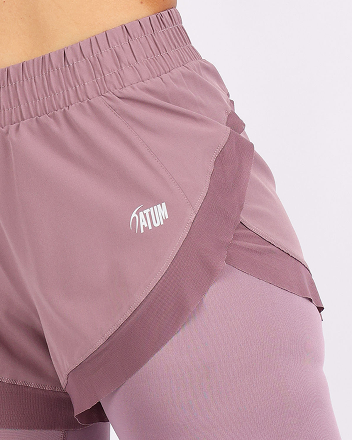 Pocket Wave Skort Purple Leggings-Atum -54896035