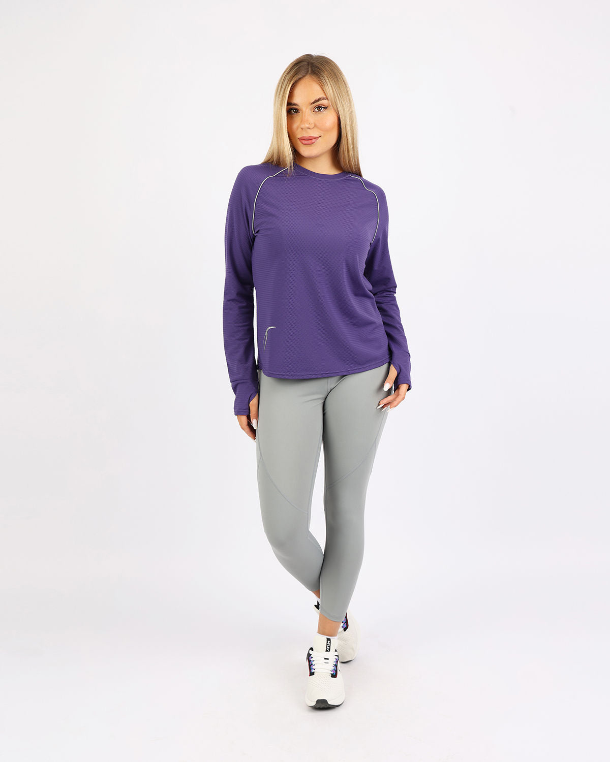 Long-Sleeve Training Purple Top-Atum -30352377