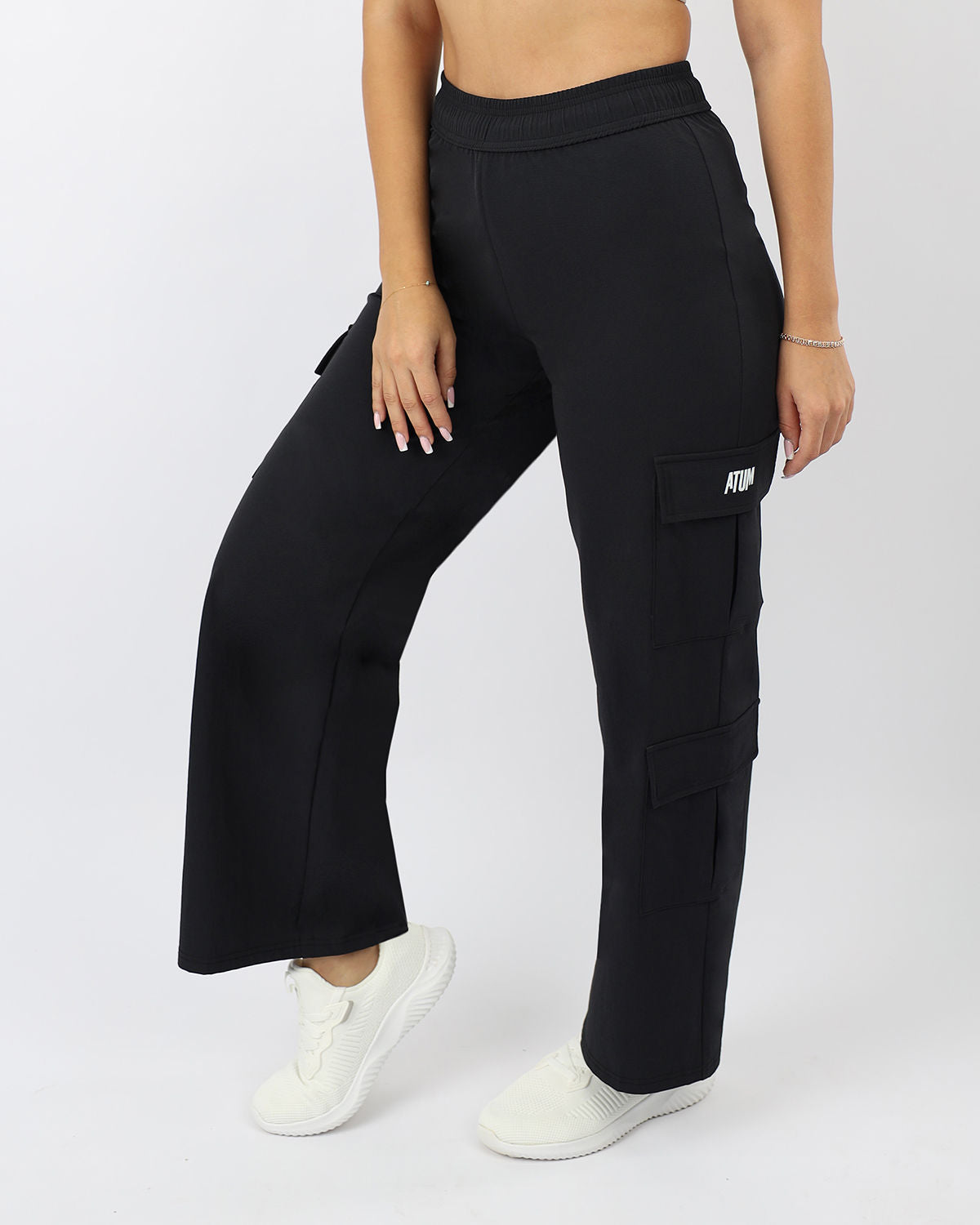 Women's Cargo Navy Pants-Atum -1792474