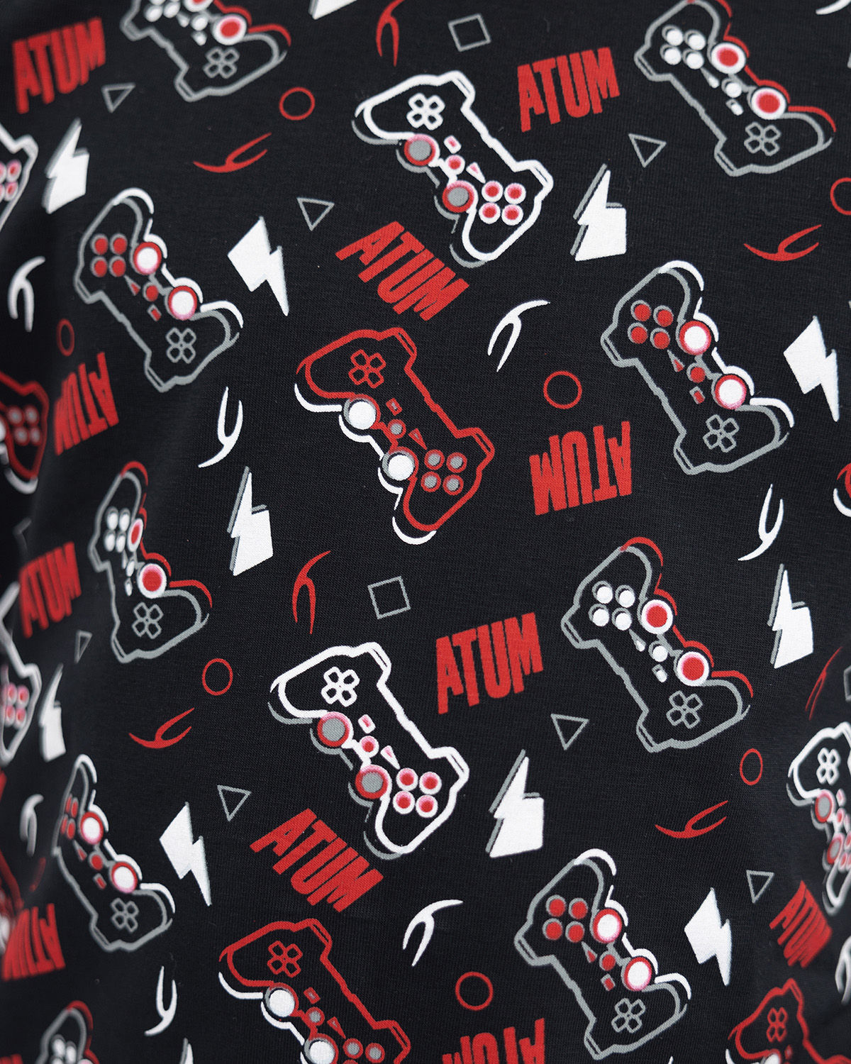 Printed Graphics Black T-Shirt
