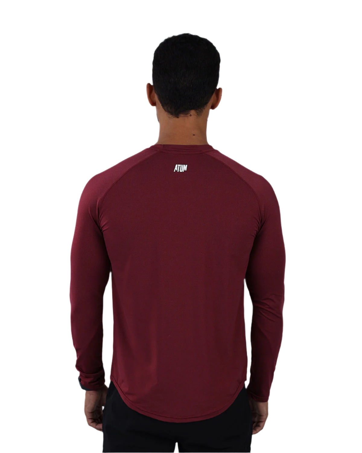 Long Sleeve Running Burgundy Tee-Atum -34688353
