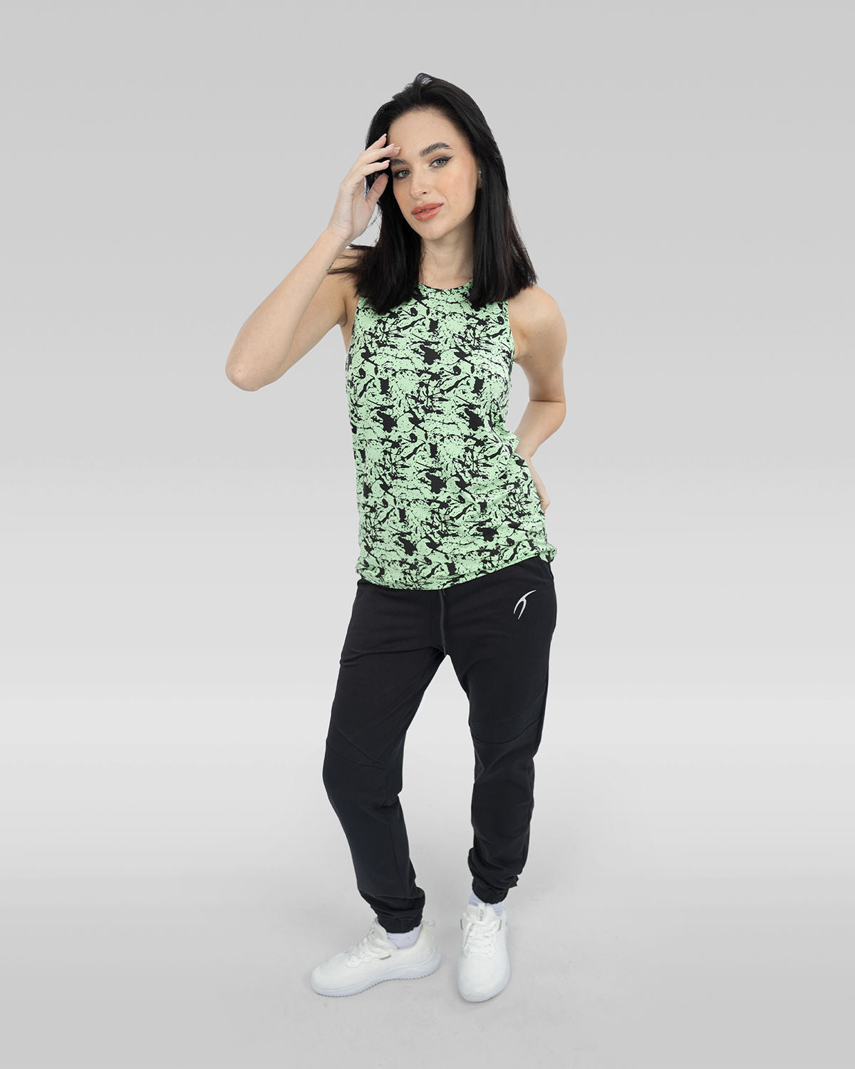 Printed Green Tank Top-Atum -74753495