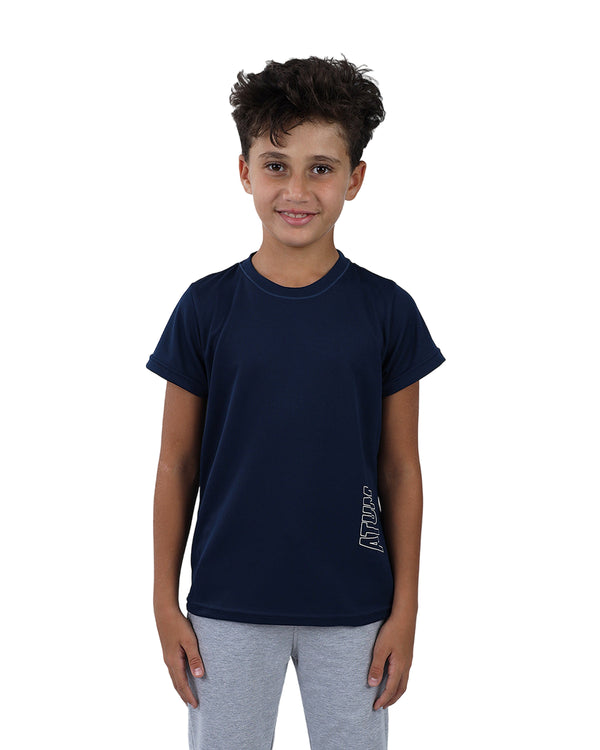 Dri-Fit Boys Basic Blue T-Shirt-Atum -80915146