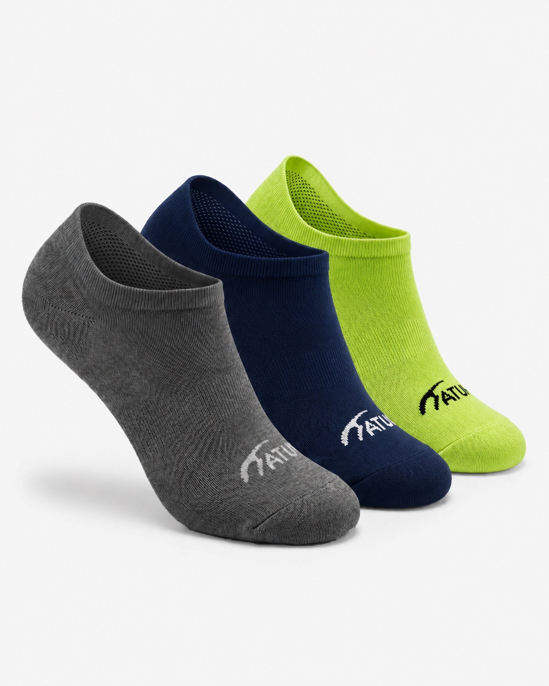 Adults Low-Cut MixGreen Training Socks-Pack of 3-Atum -52237448