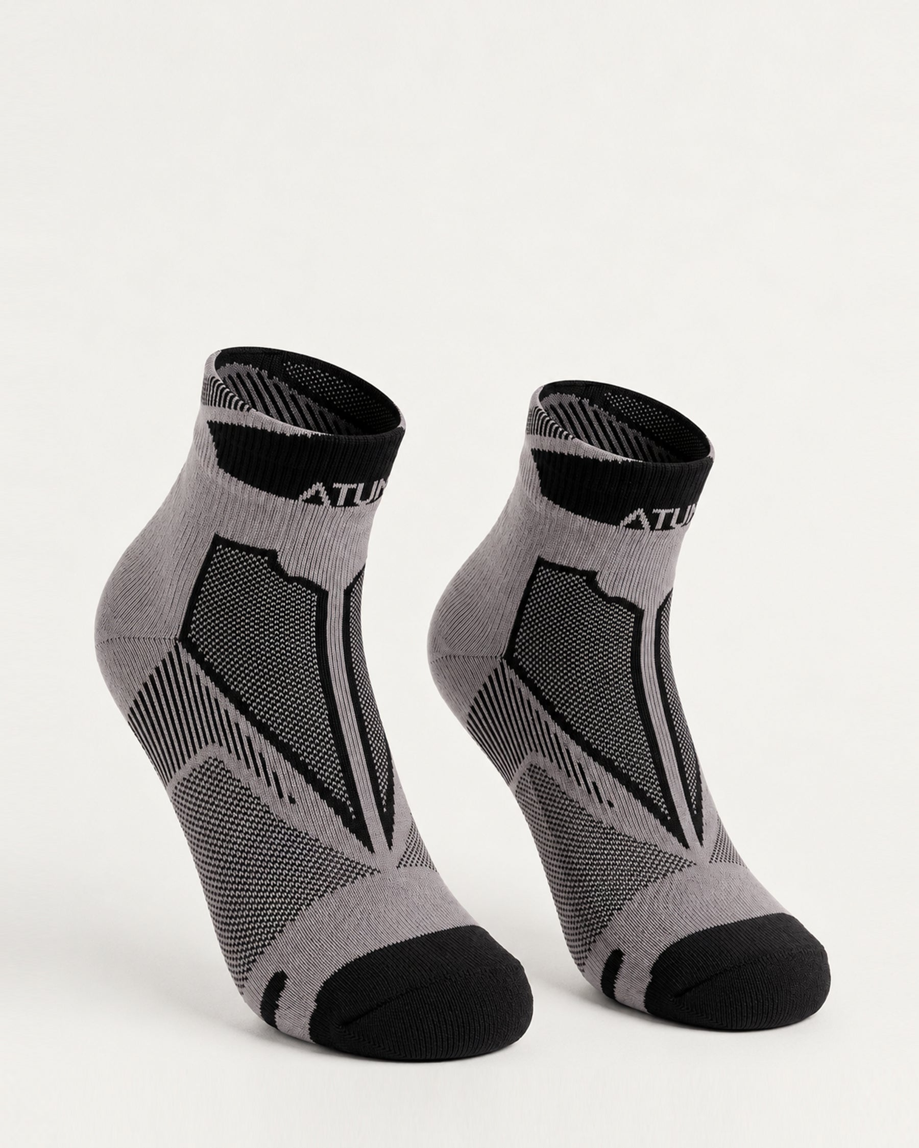 Kids Low-Cut Gray Training Socks-Atum -83245049