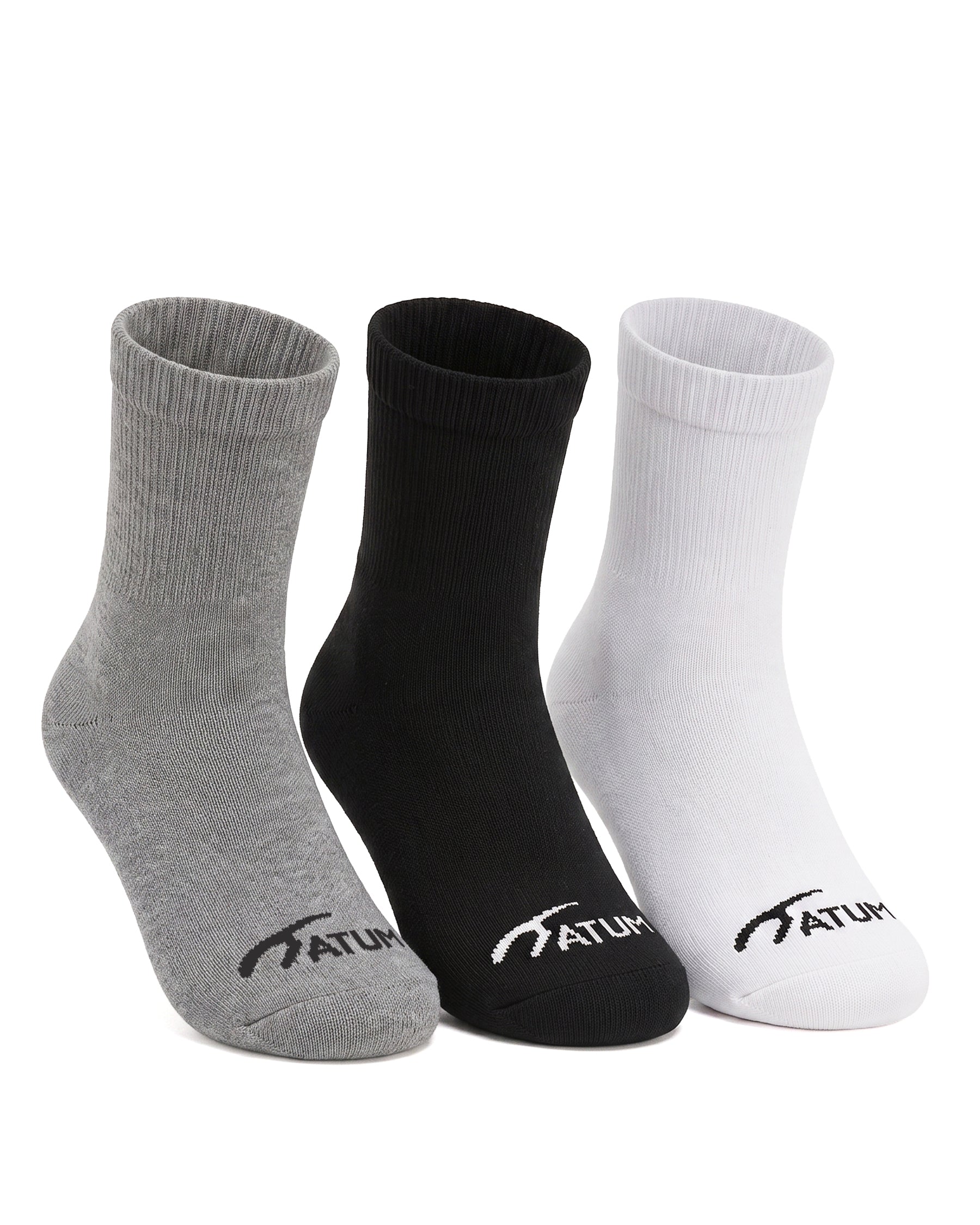 Kids Mid-Crew Mix Socks-Pack of 3-Atum -55963916