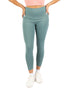Curve Accent High-Rise Green Leggings