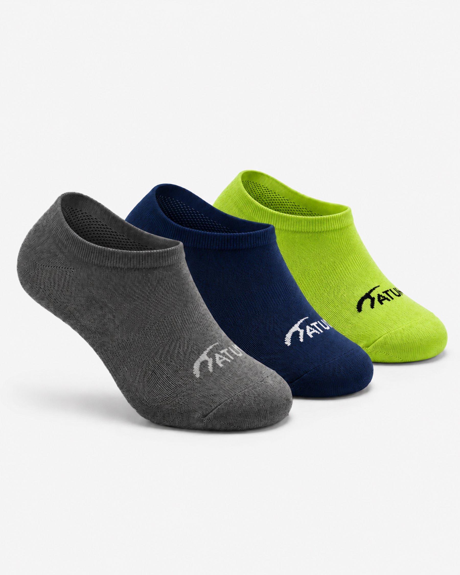 Kids Low-Cut MixGreen Training Socks-Pack of 3-Atum -61973841
