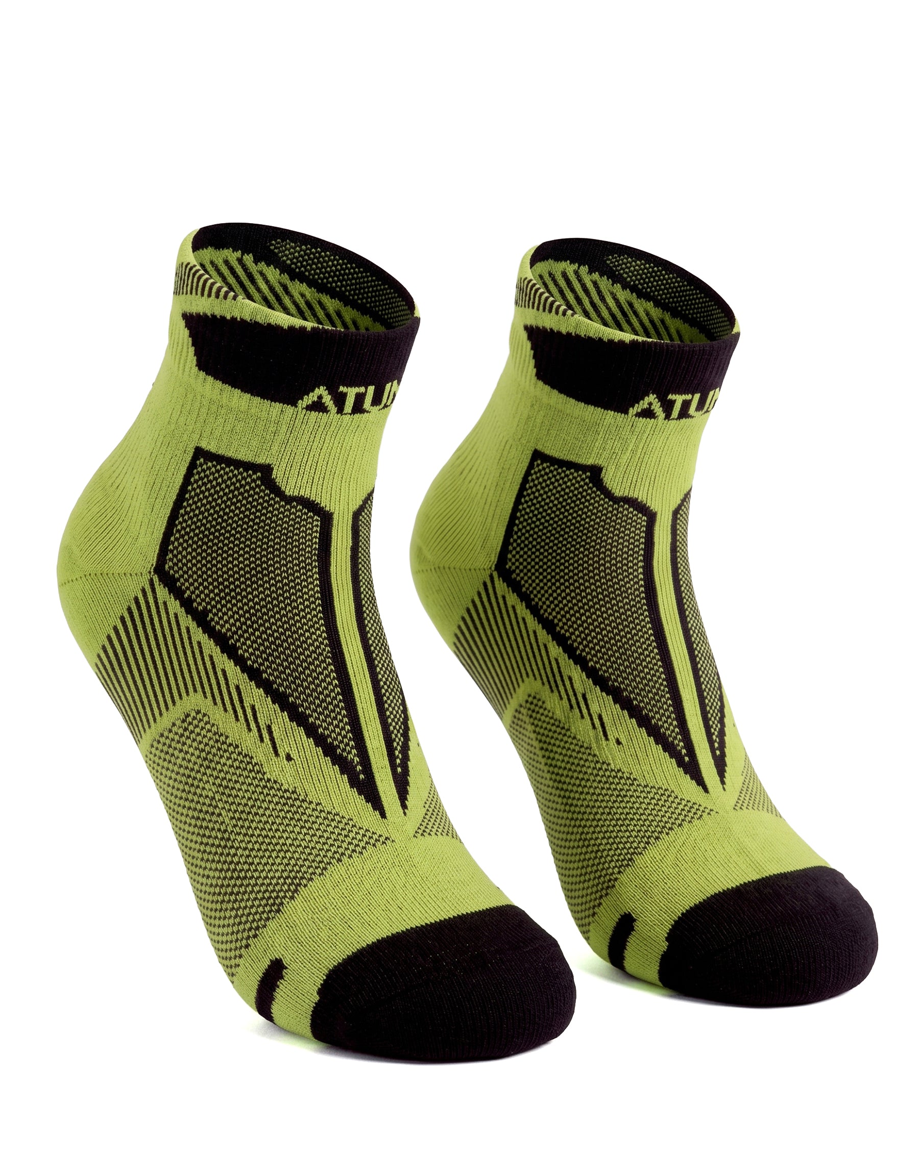 Adults Unisex Low-Cut Green Training Socks