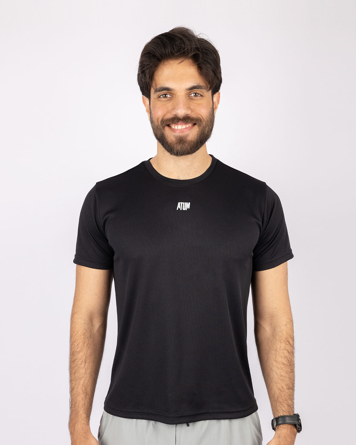 Squat Core Mesh Black T-Shirt-Atum -14888334