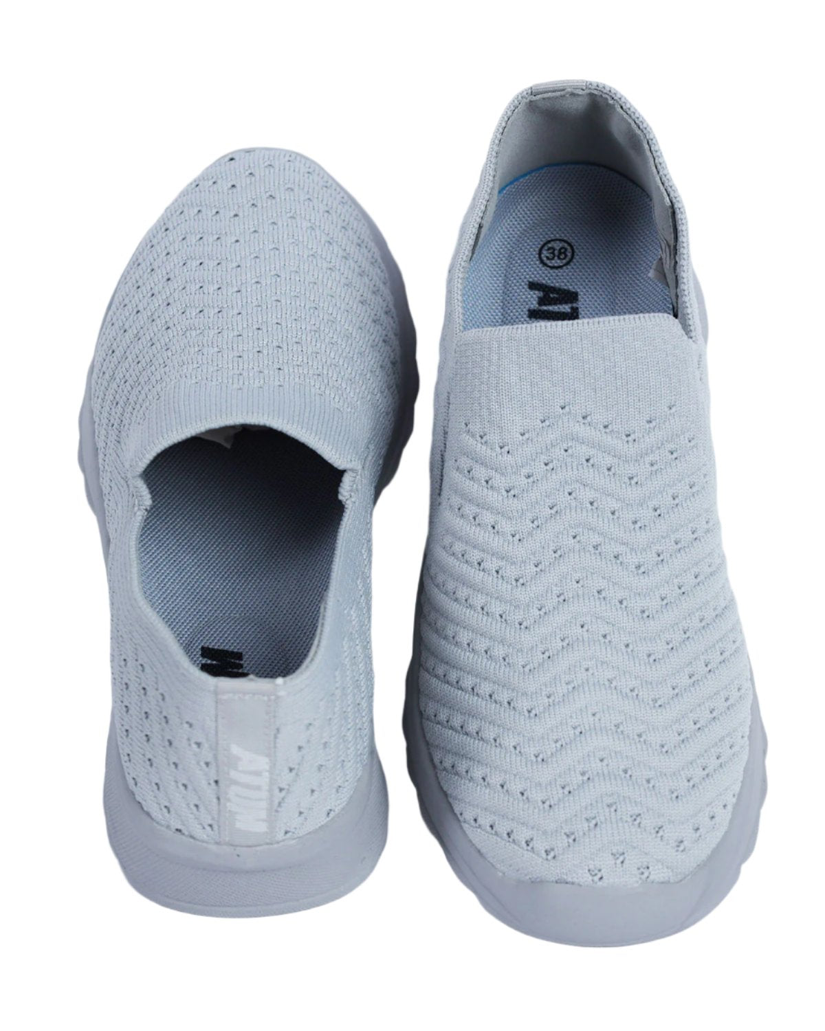 Stylish Slip-On Gray Women Shoes-Atum -6872409