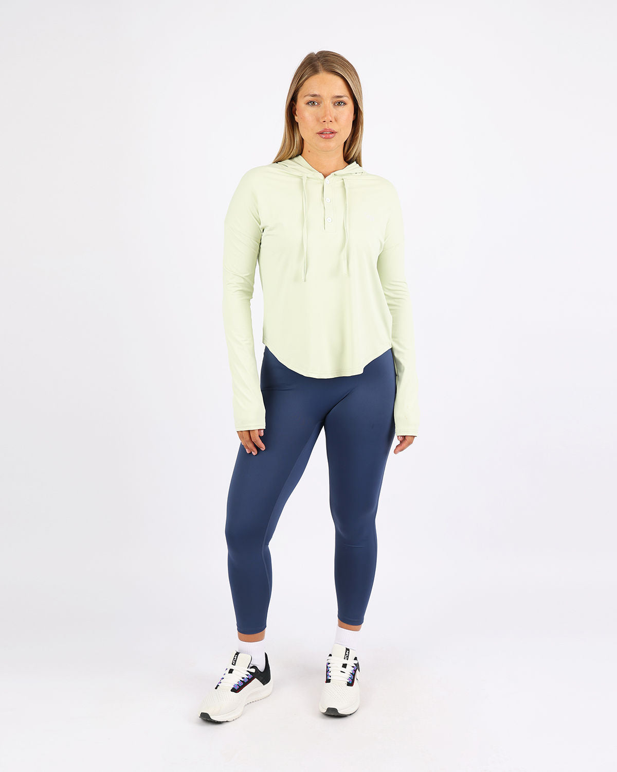 Long Slevess Women's Green Hoodie-Atum -98145818