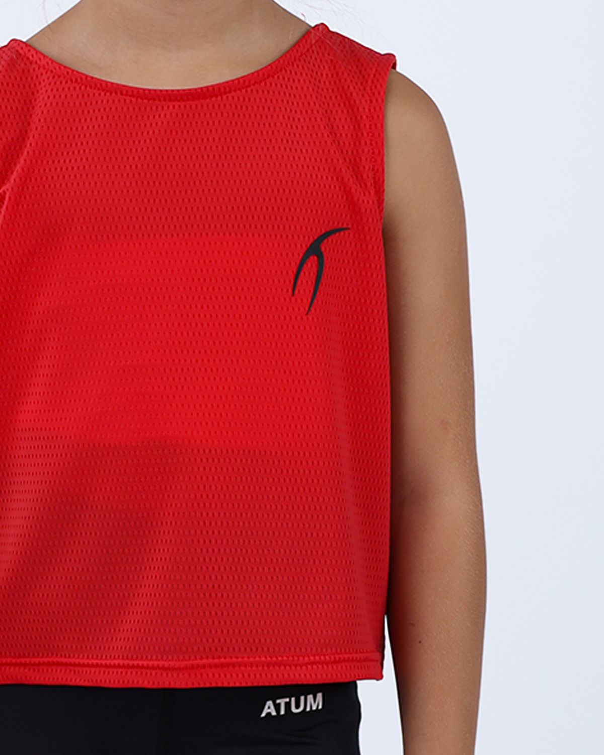 Ultra Sleeveless Cropped Red T-Shirt-Atum -81291471