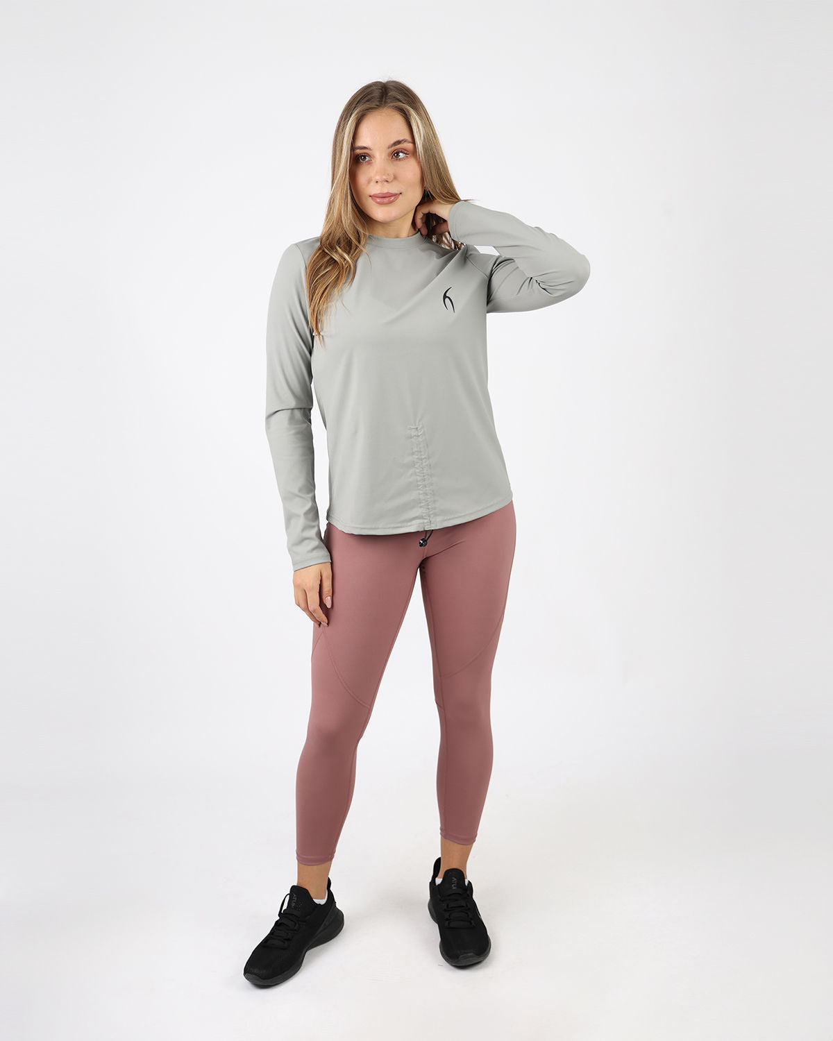 Training Long-Sleeve Gray T-Shirt-Atum -22101382
