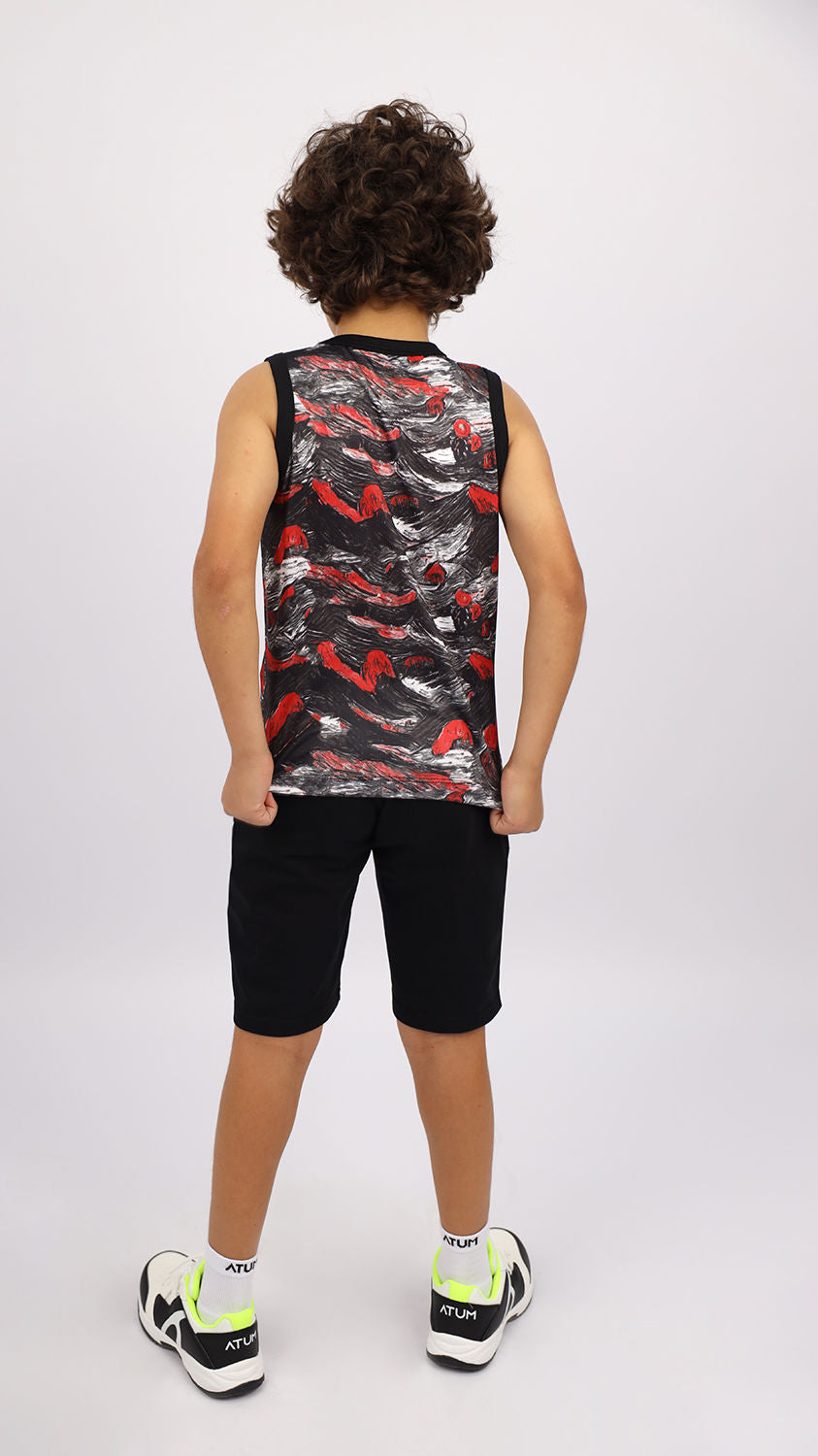Atum Boy's Printed Tank Top - Atum Egypt 