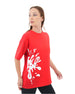 Oversized Splash Red T-Shirt