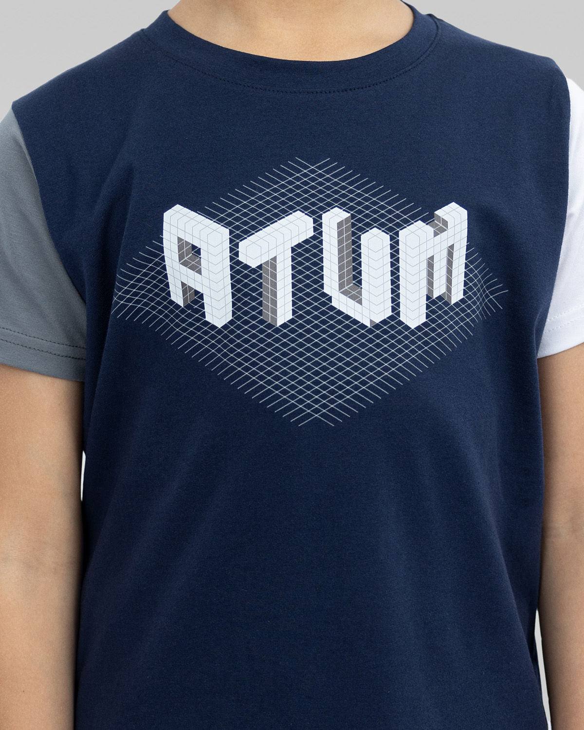 Graphic Logo Boy's Navy T-Shirt