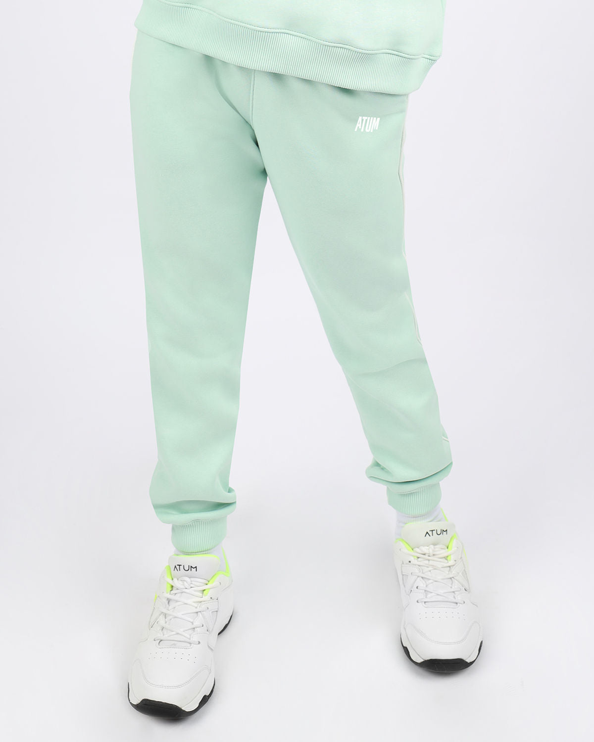 High Waisted Girl's Mint Sweatpants-Atum -37154779