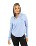 Long Slevess Women's Blue Hoodie