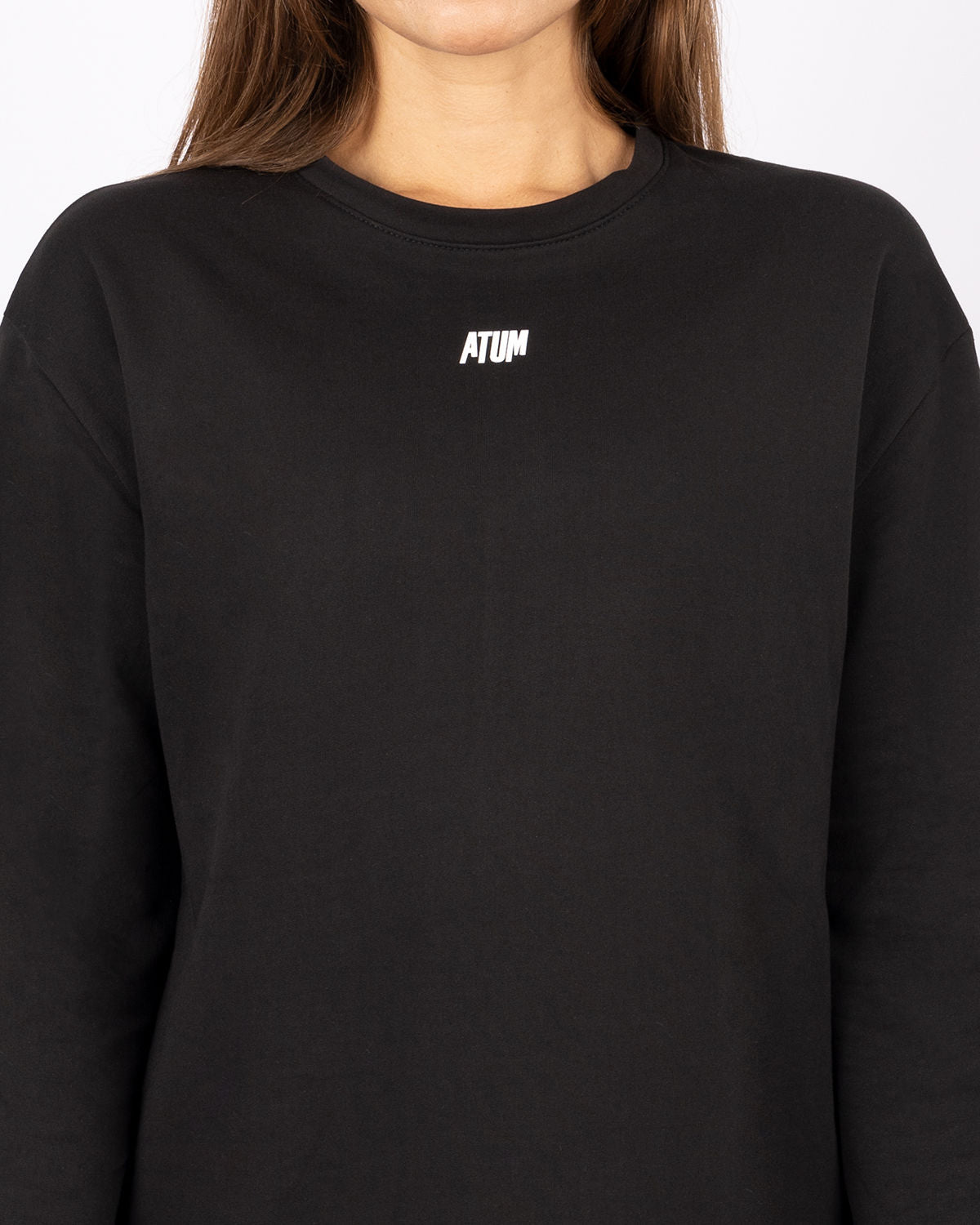 Elegance Oversize Black T-Shirt-Atum -55612713