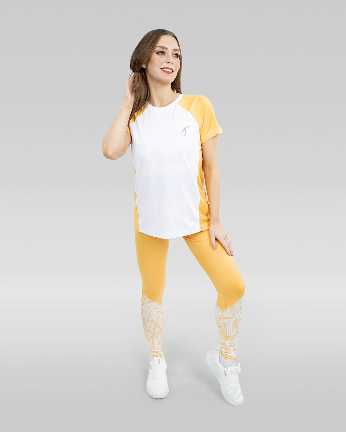Flowery Gold Leggings-Atum -34726776
