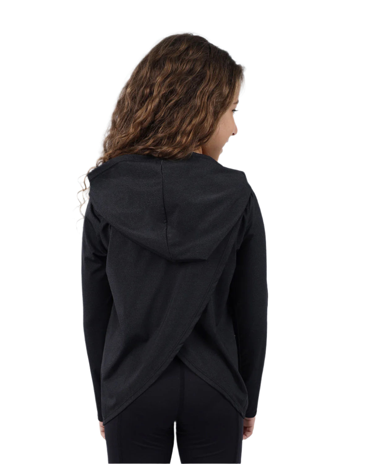 Vivid Long-Sleeve Black Hoodie-Atum -76117723