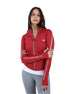 Athleisure Inspire Zip Red Jacket
