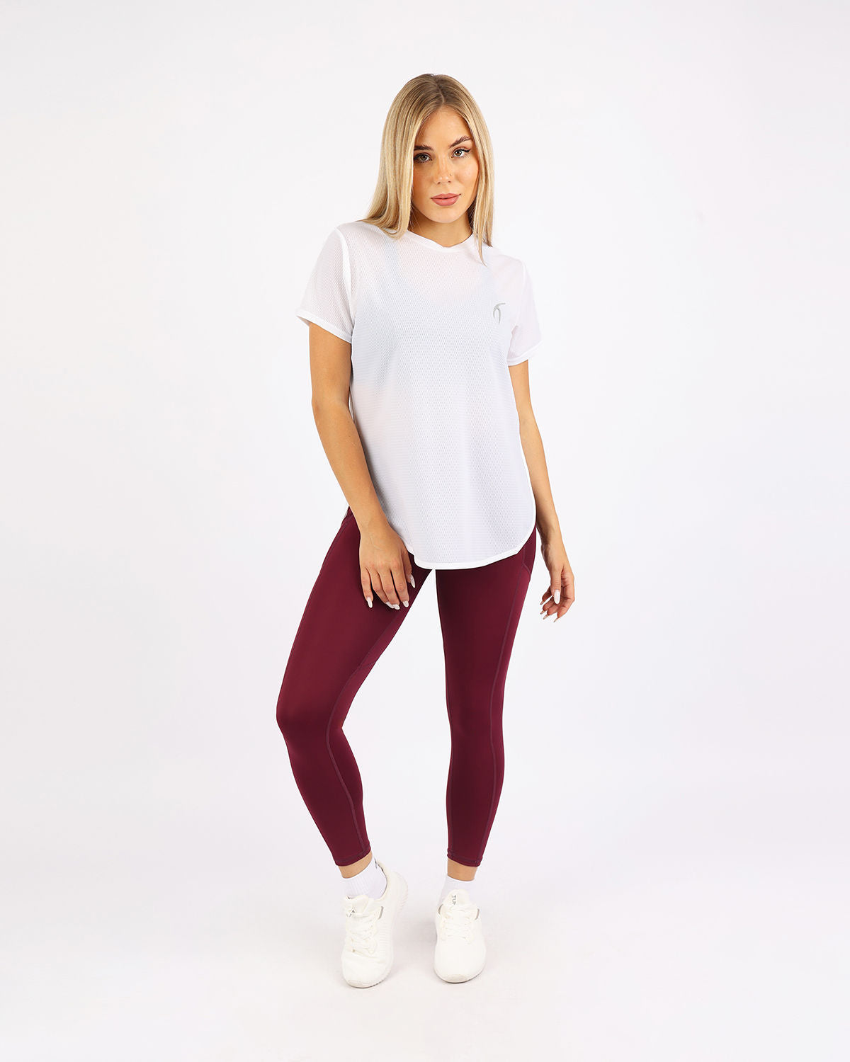 Short-Sleeve Training White Top-Atum -2553623