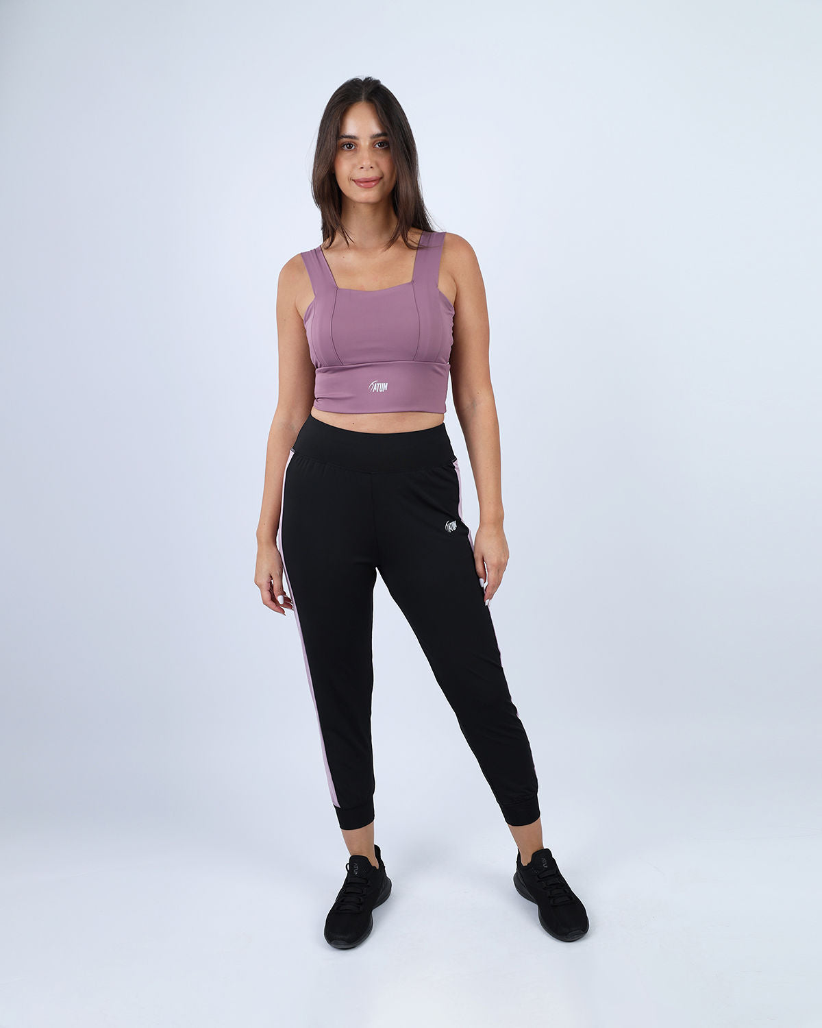 Stride Contrast Panel Pink Pants-Atum -99478345