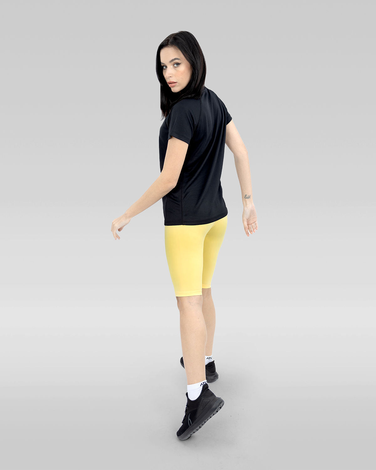 Basic Essentials Yellow Short Leggings-Atum -72304836