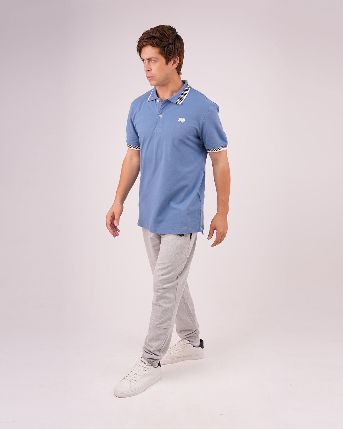Clashflex Indigo Polo Shirt-Atum -27826631