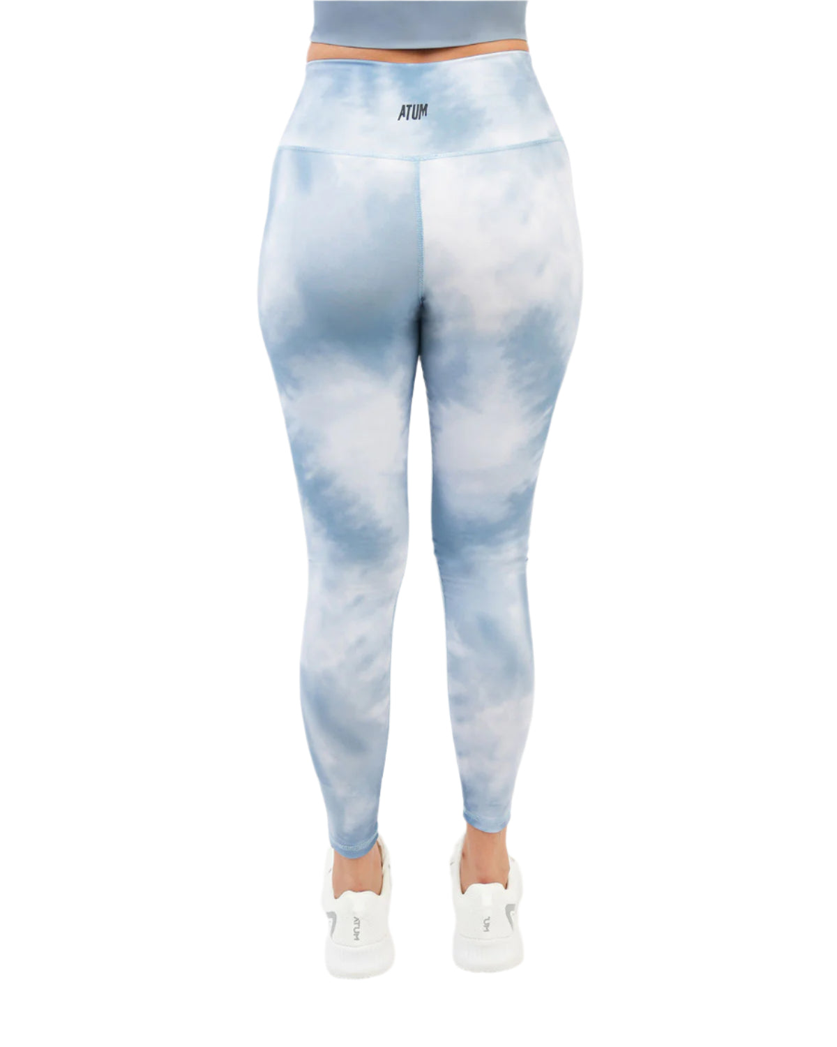 Yoga Printed Blue Leggings-Atum -88016861