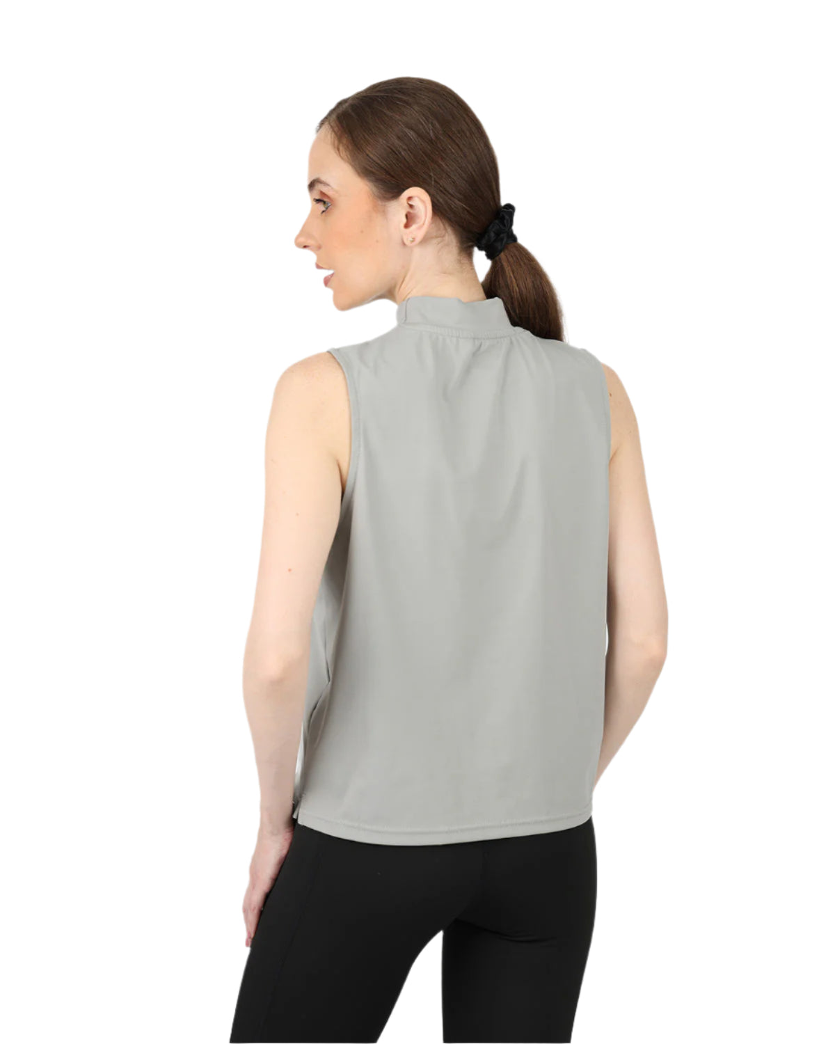Sleeveless Training Gray Tank Top-Atum -26422302