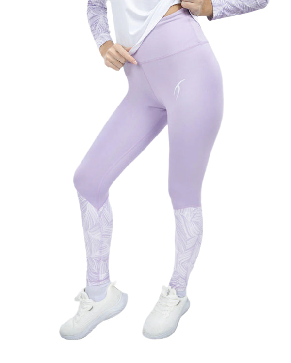 Flowery Lavender Leggings-Atum -58613479