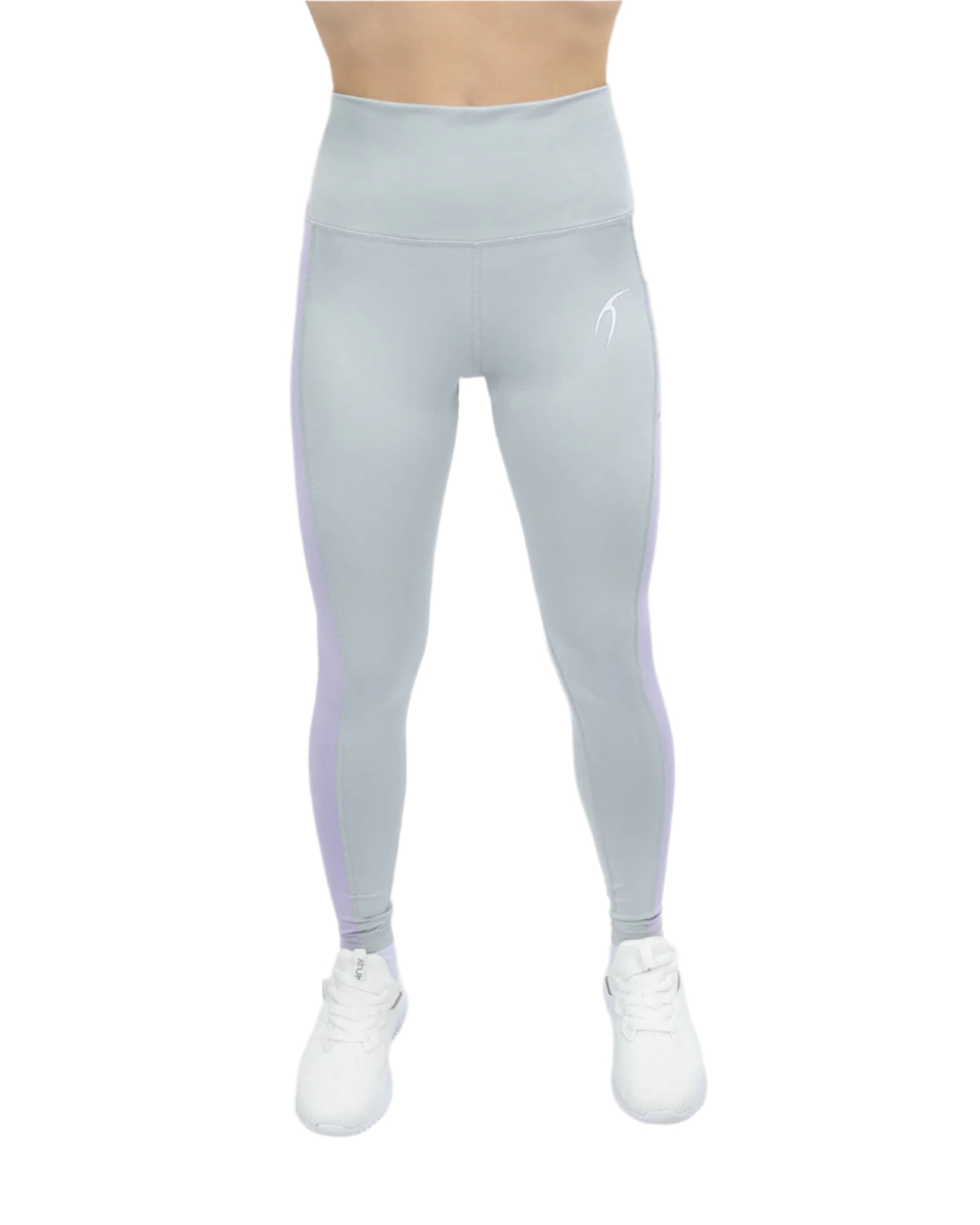 Flowery Plain Gray Leggings-Atum -47319662