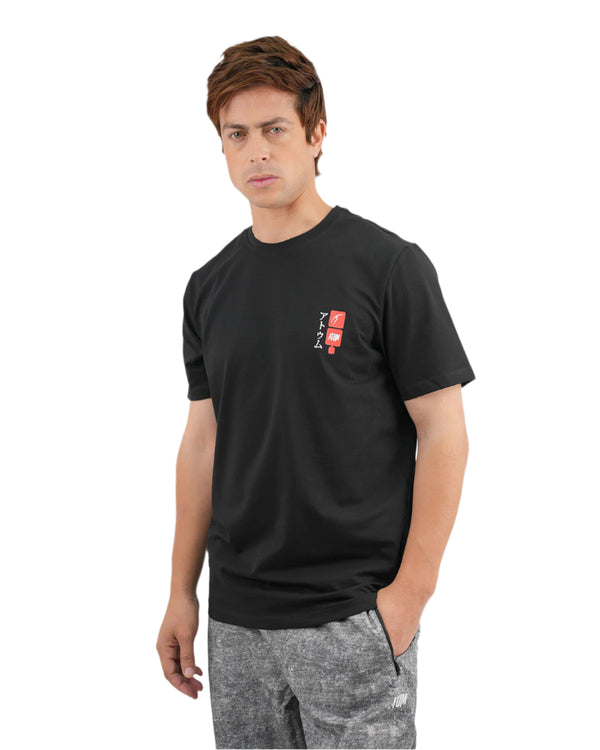 Dragon Strike Graphic Black T-Shirt-Atum -37678274