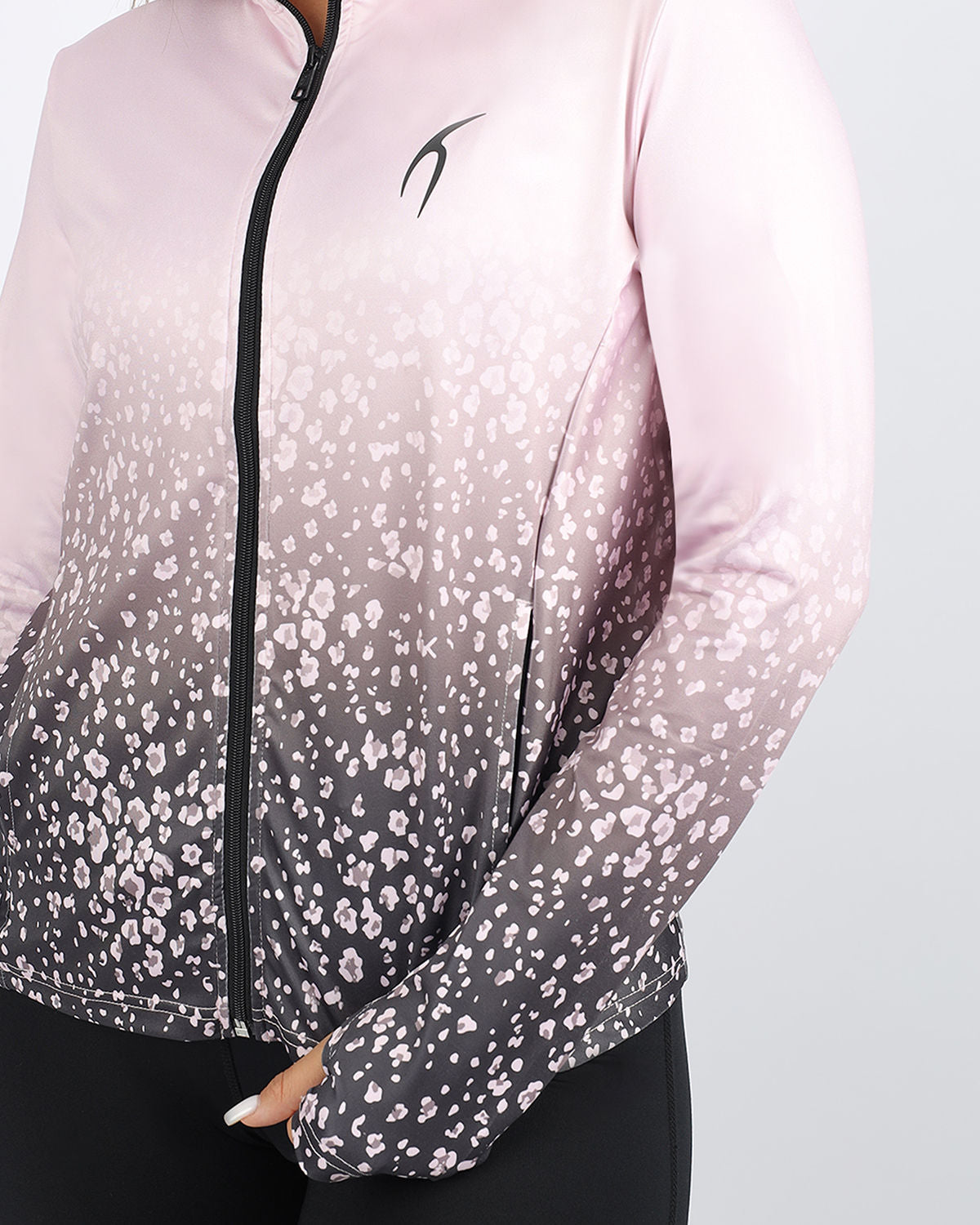 Colored Print Pink Jacket-Atum -62946692