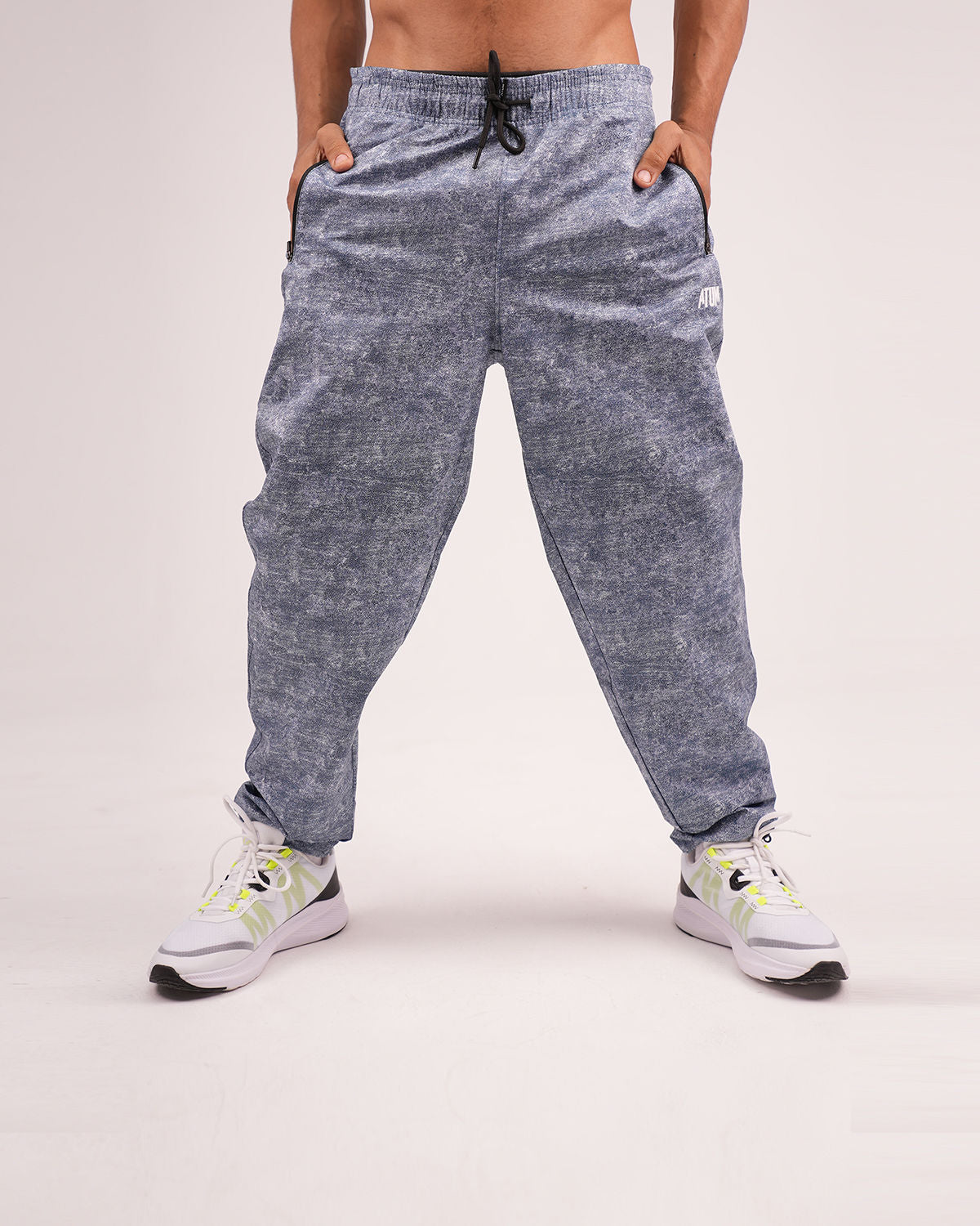 Printed Cinchable Hems Men's Pants