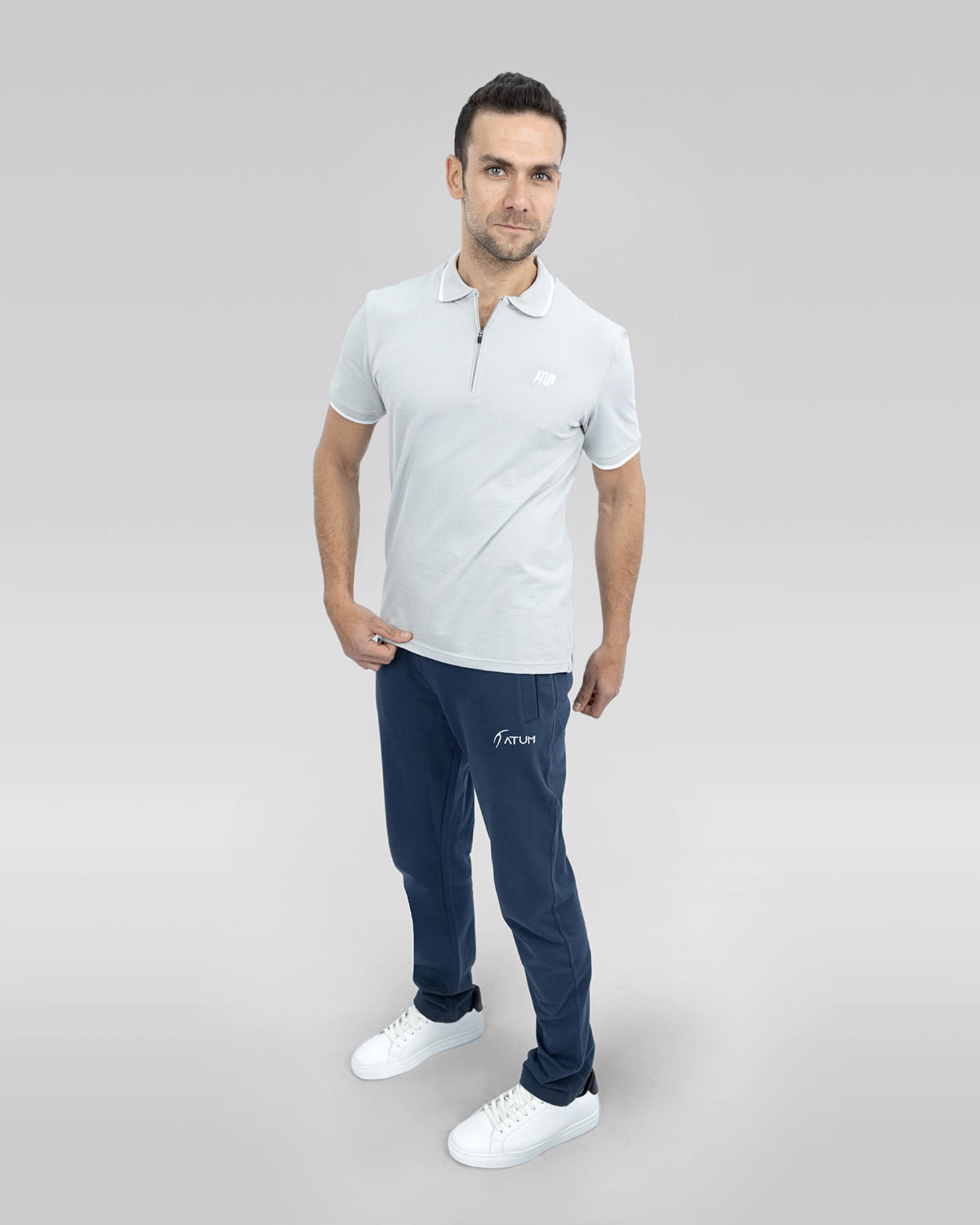 Men's Gray Polo Shirt