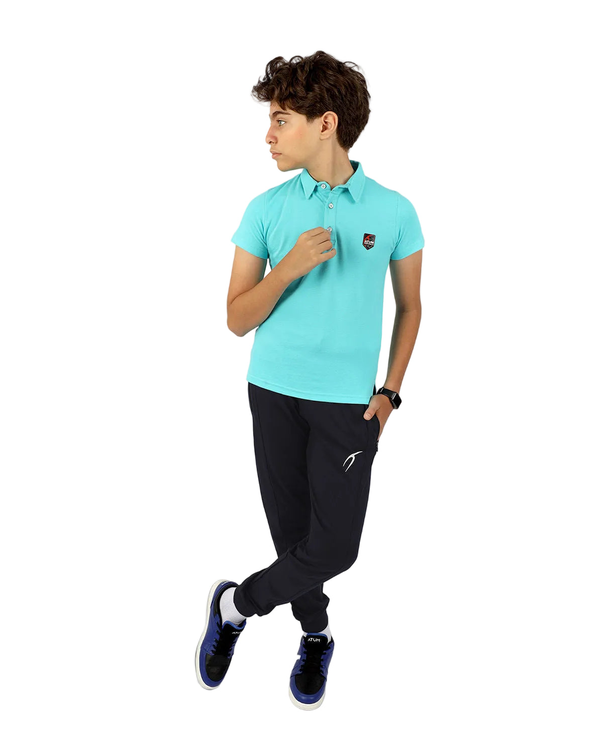 Boy's Blue Polo Shirt-Atum -93904374