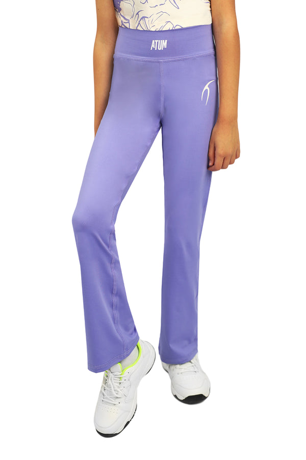 Girl's Wide Leg Lavender Leggings-Atum -13920376