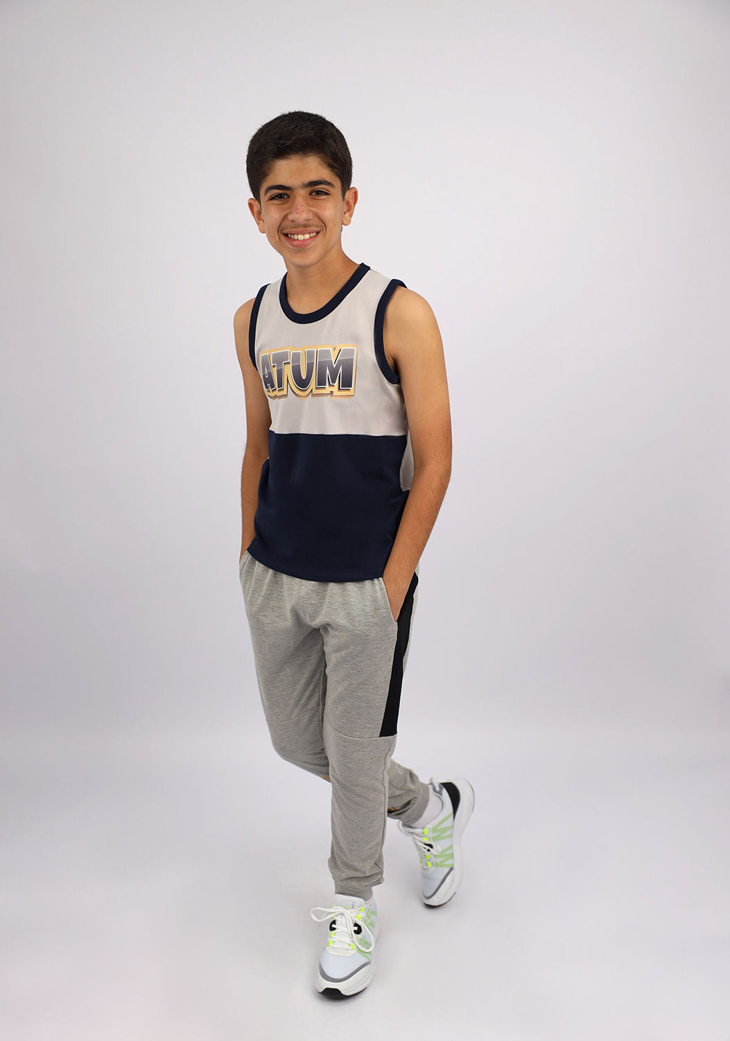 Atum Boy's Graphic Logo Tank Top - Atum Egypt 