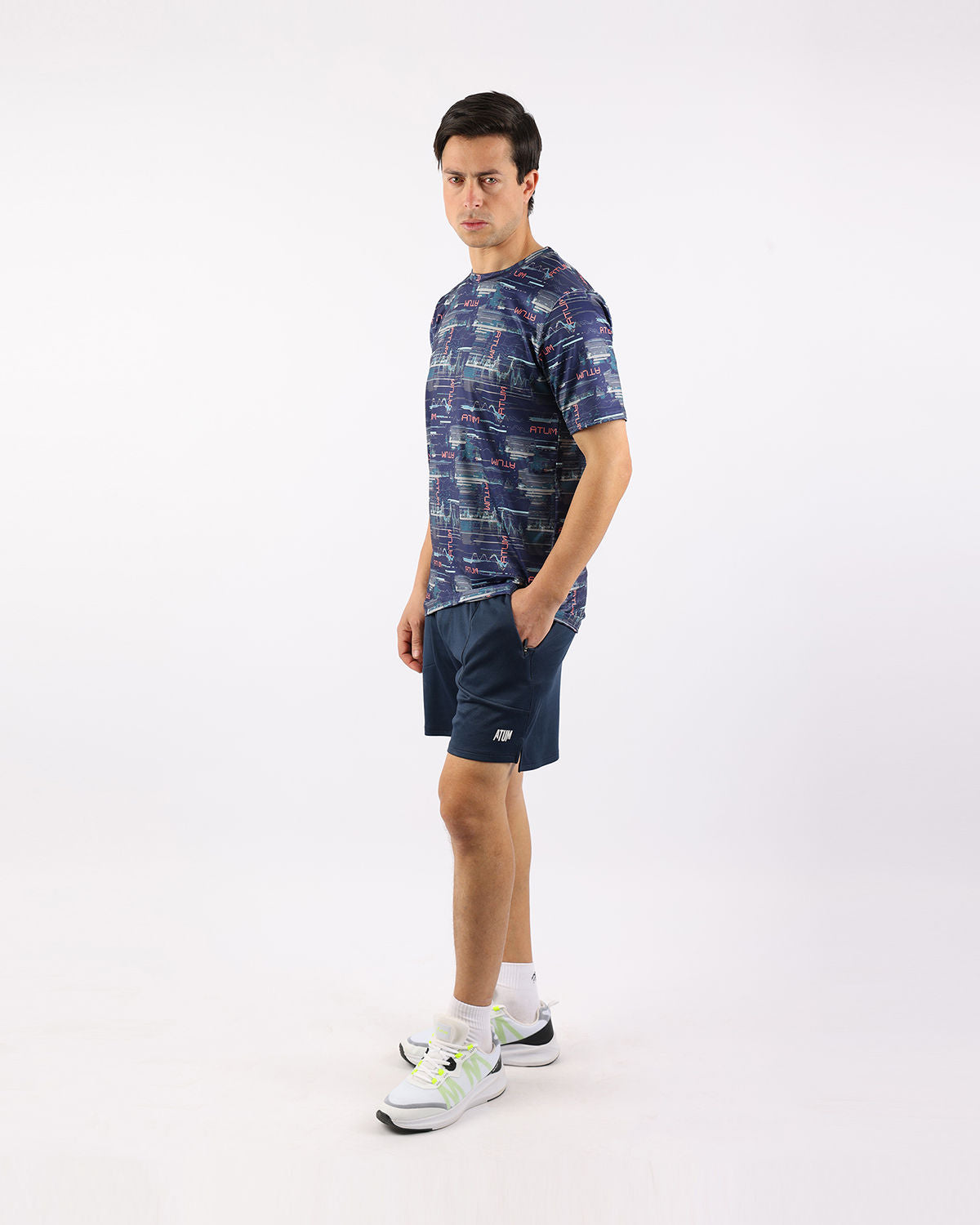Cyberwave Men's Navy T-Shirt-Atum -44292560