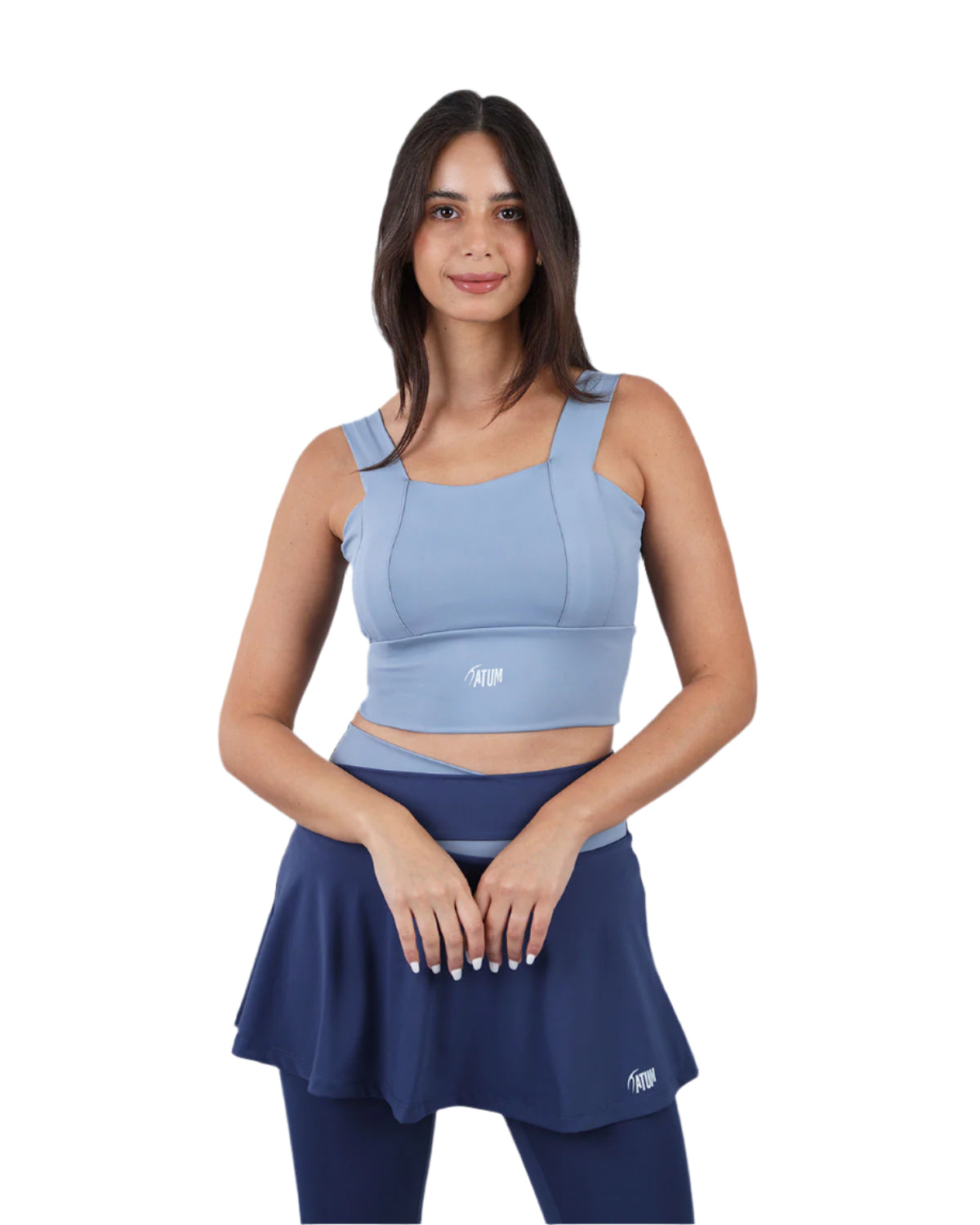 Yoga Fitness Blue Sports Bra-Atum -63077109