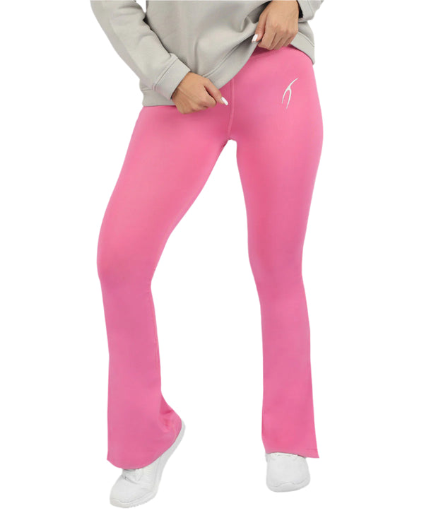 Slit Yoga Pink Leggings-Atum -25386230