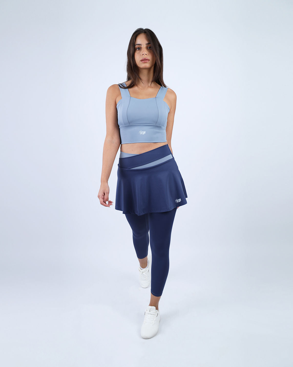 Yoga Fitness Blue Sports Bra-Atum -14618505