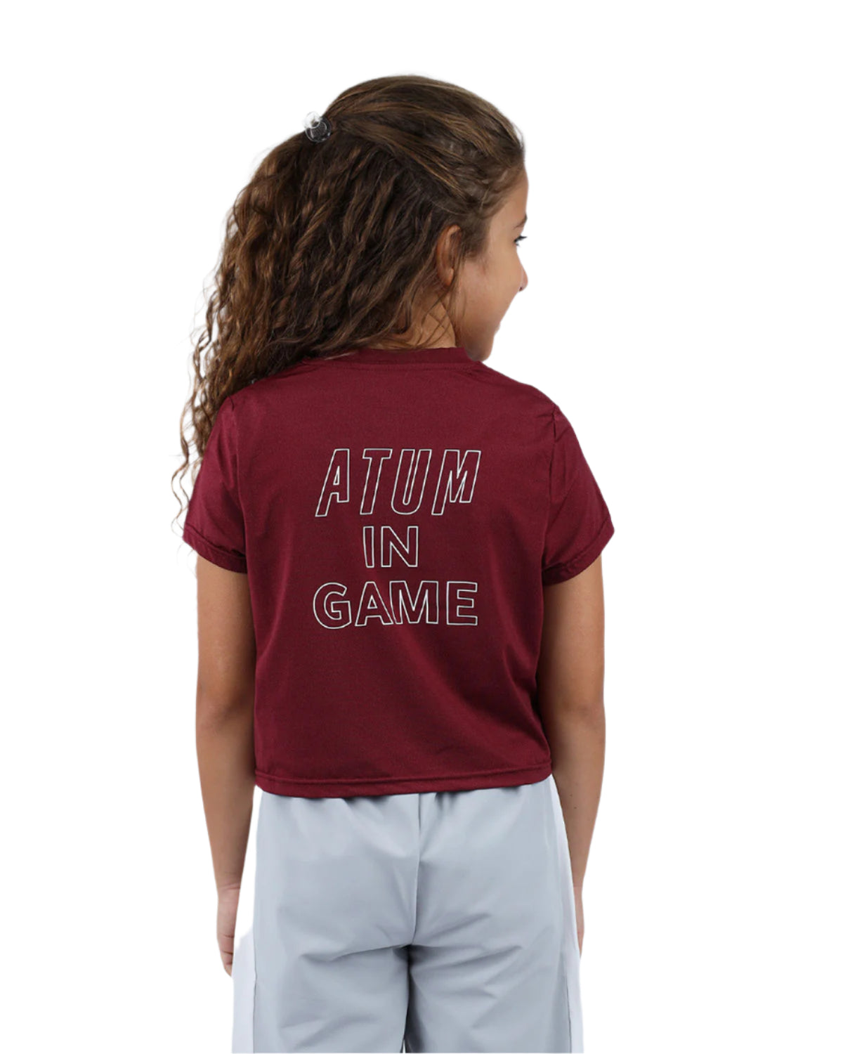 INGAME Short-Sleeve Burgundy T-Shirt-Atum -44995659
