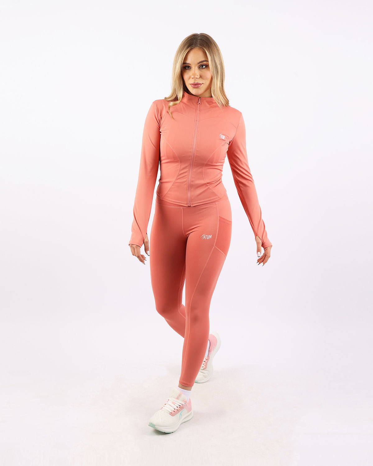 Pocket Flex Capri Coral Leggings-Atum -80432171